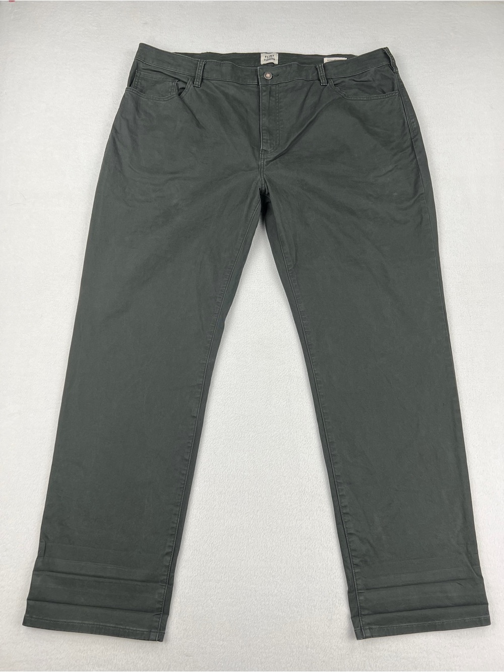 Flint And Tinder Mens 365 5-Pocket Pants Charcoal Gray Straight Fit Size 42x32